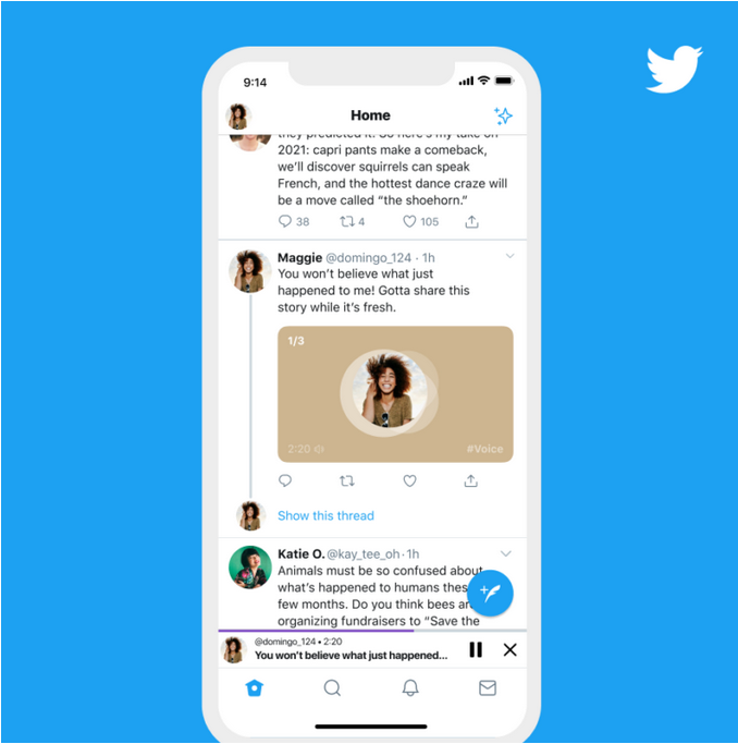 Twitterはボイスタイプ機能をテスト中