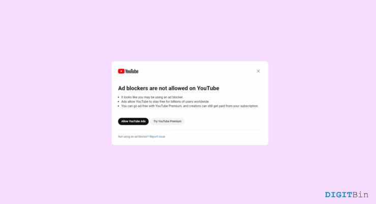 Meilleures façons de contourner Les bloqueurs de publicité ne sont pas autorisés sur YouTube