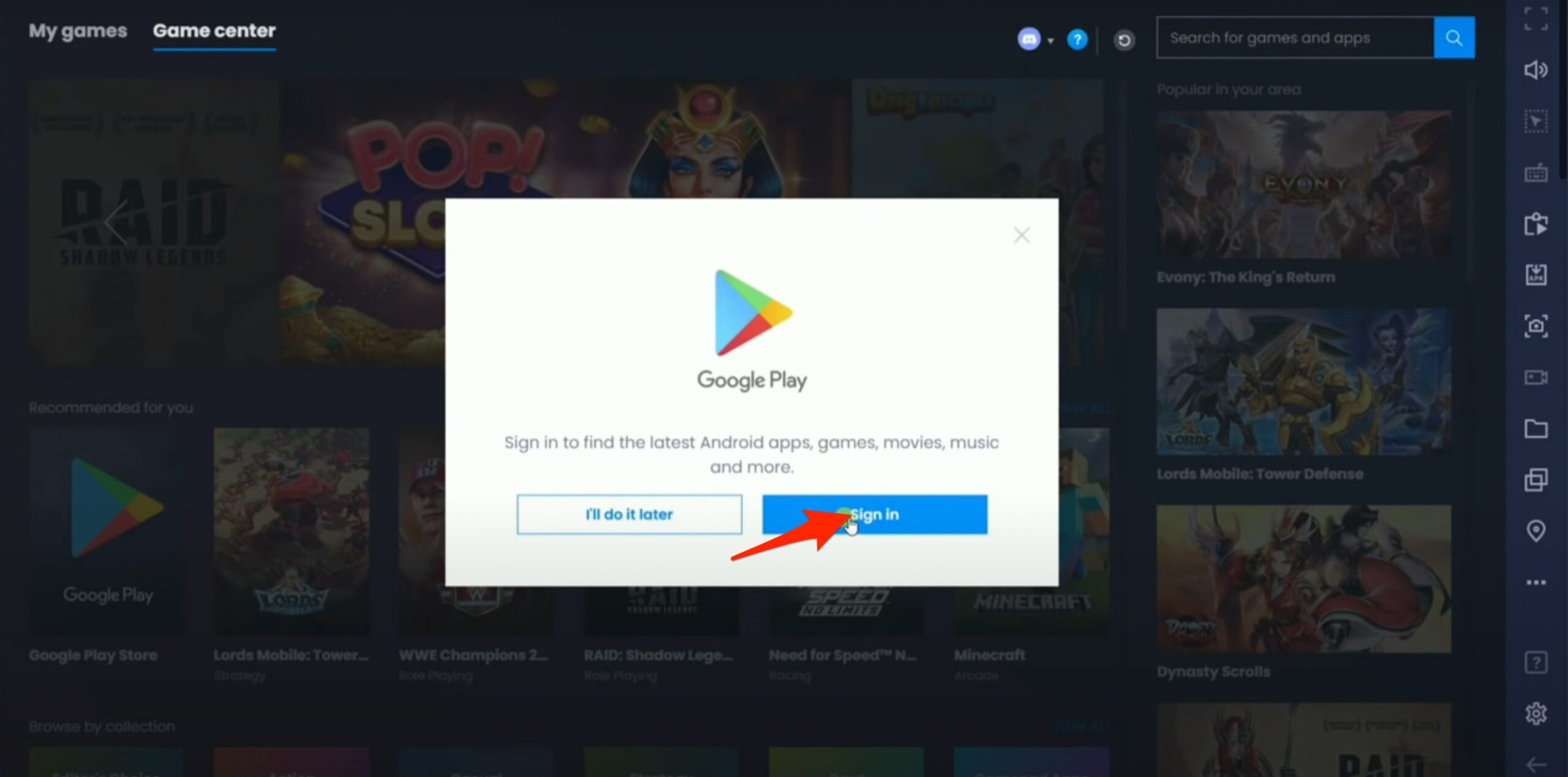 Aggiungi il tuo account Google al Play Store