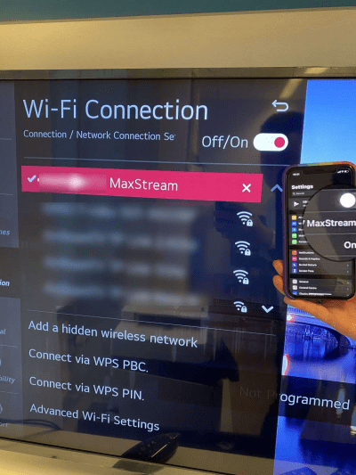 同じWiFiに接続する