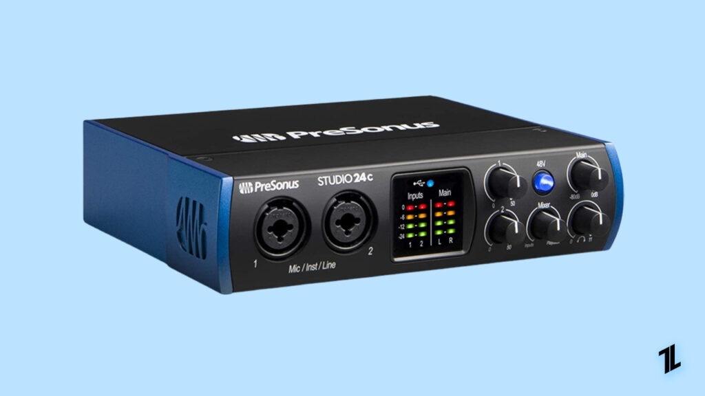 PreSonus Studio 24c 2x2, 192 kHz, USB-C Audio-Interface für Mac