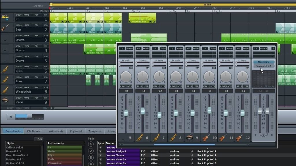 Magix MusicMaker - GarageBand Alternativen für Windows
