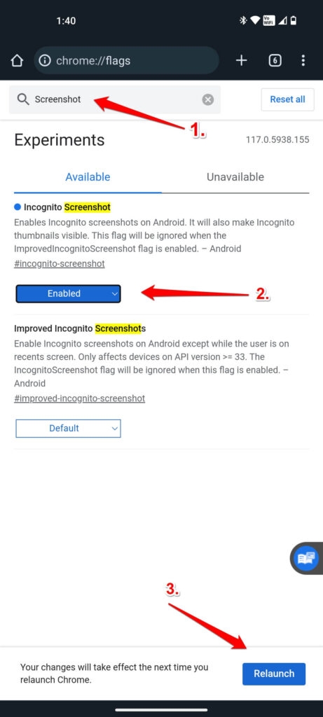 Capturas de Pantalla Chrome Incógnito - No se Puede Tomar Captura de Pantalla Debido a la Política de Seguridad