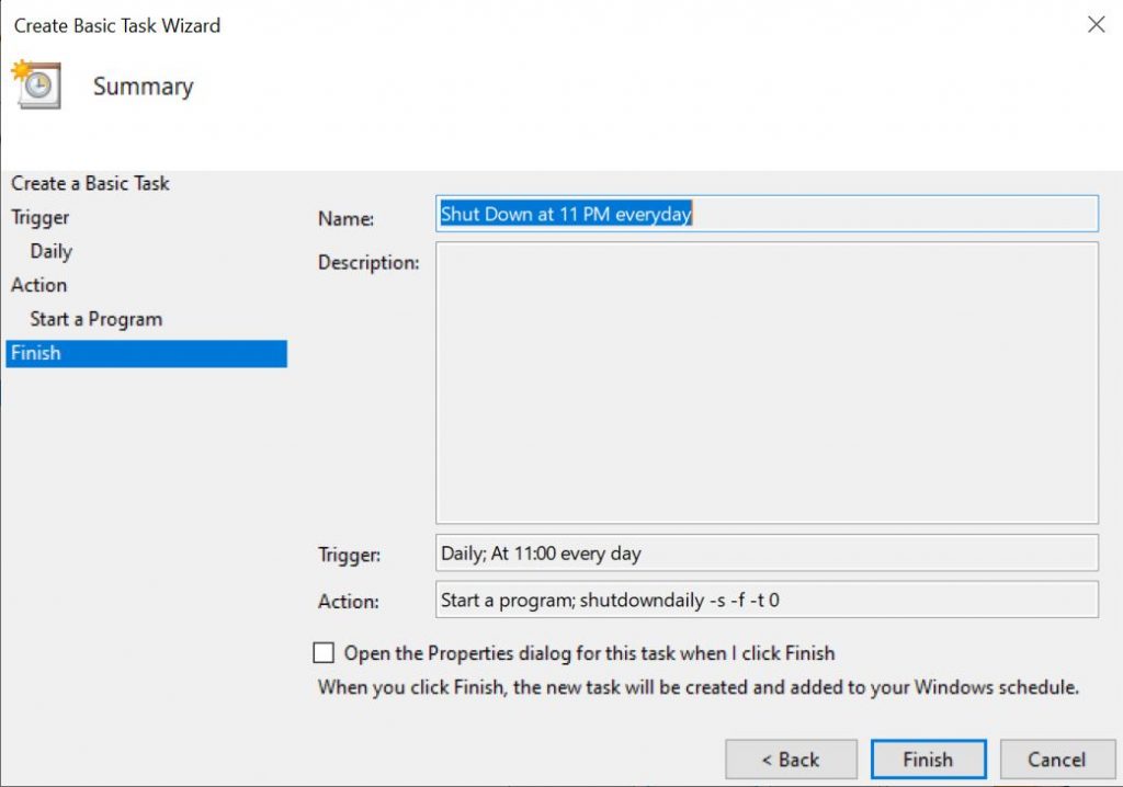 Windows 10 für eine automatische Abschaltung planen