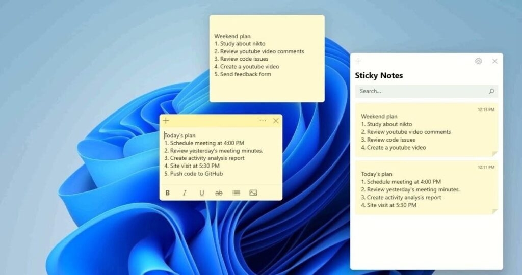 Widget de Nota Adhesiva - Mejores Widgets para Windows 11