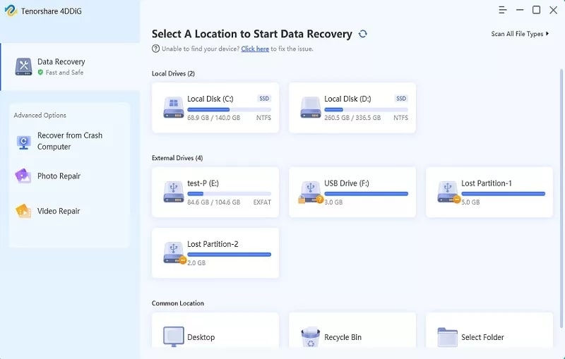 4DDiG Data Recovery
