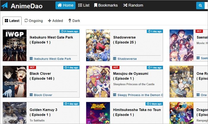 Sitios para Ver Anime