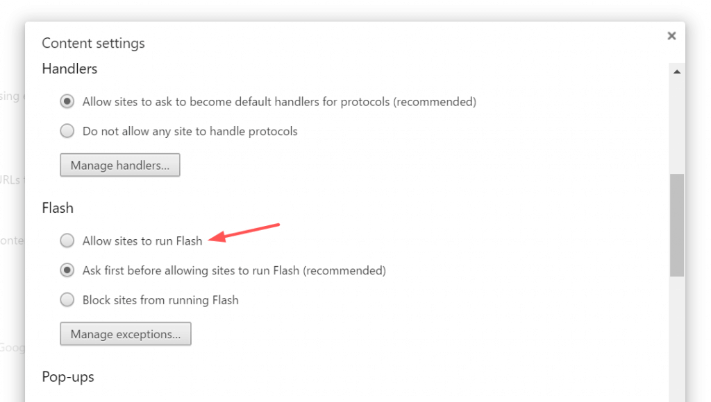 Flash Player Google Chrome