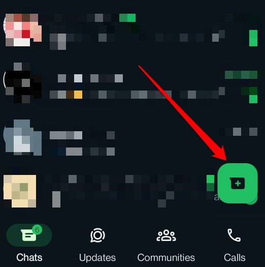 cómo iniciar un nuevo chat en WhatsApp