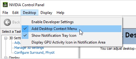 Nvidia Control Panel Missing