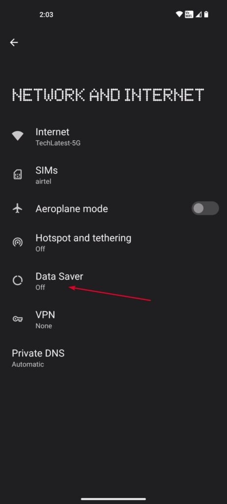 데이터 절약 끄기 - T-Mobile 비주얼 음성사서함이 작동하지 않음