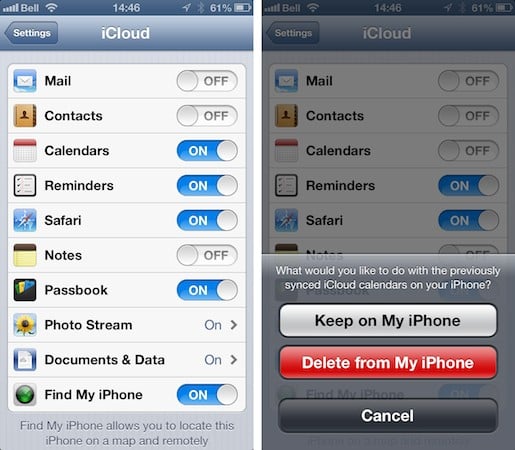 iCloud復元後にカレンダー情報が消える