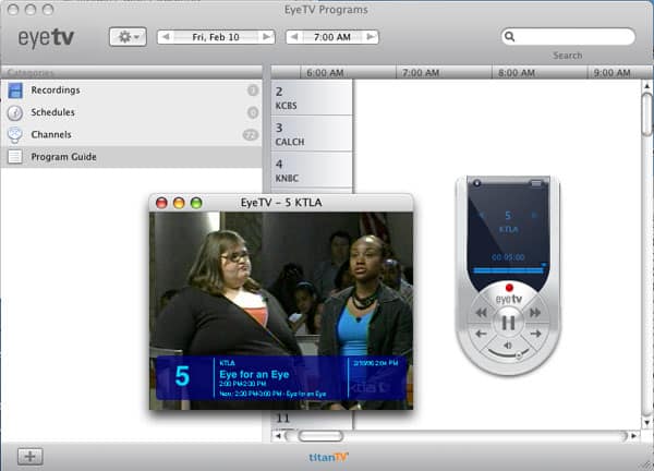 리뷰: Elgato Systems EyeTV 2 디지털 TV 녹화 소프트웨어