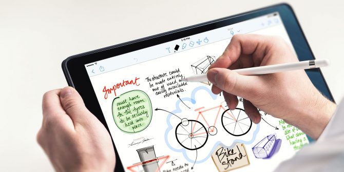 L'iPad supporta l'uso della Apple Pencil