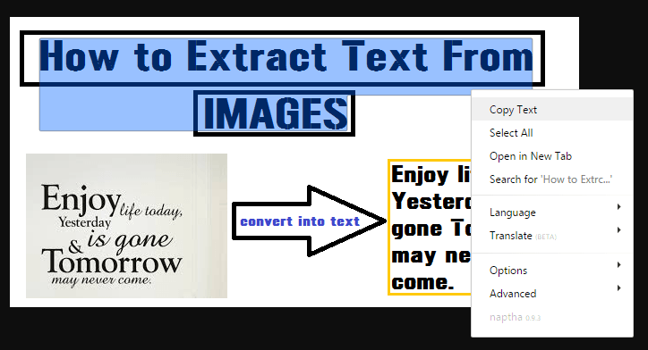 Extract Text From Image