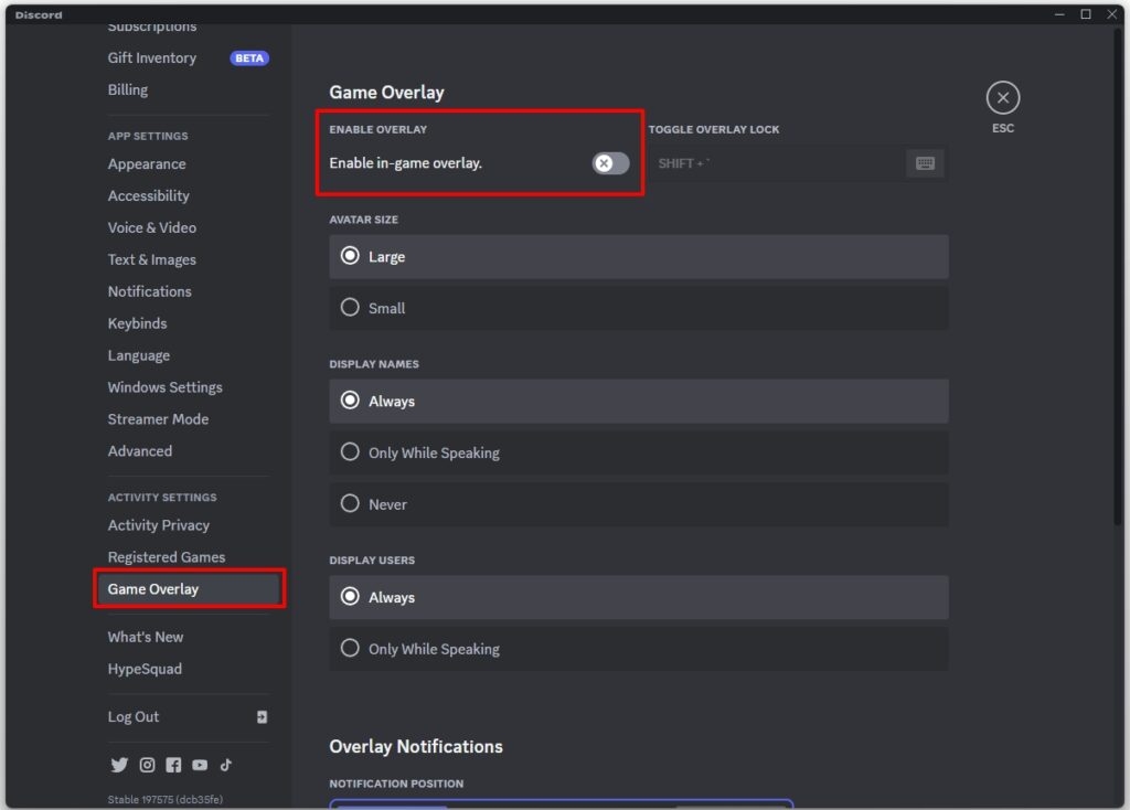 Disable Discord Overlay - Darktide Long Load Time