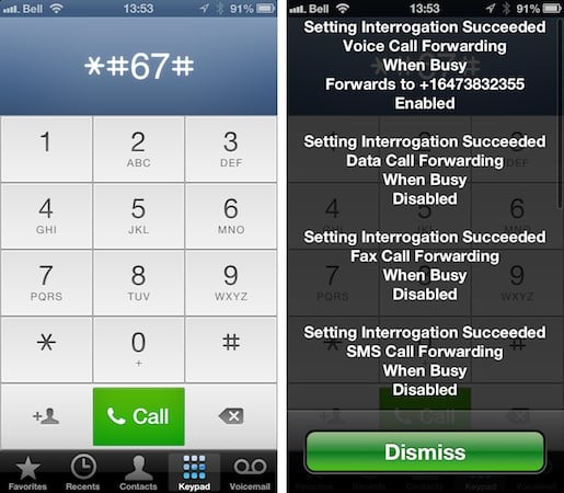 Перенаправление всех звонков iPhone на голосовую почту