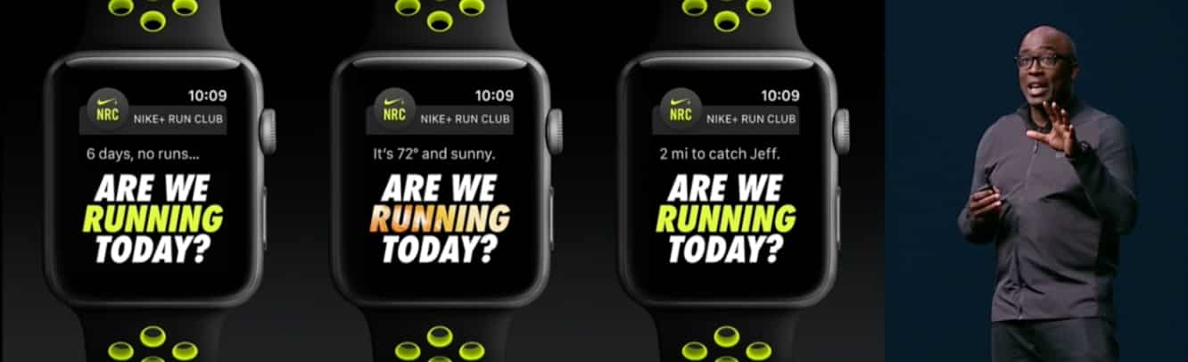 Apple Watch Series 2 と Apple Watch Nike+ は内蔵 GPS と防水性能を誇る