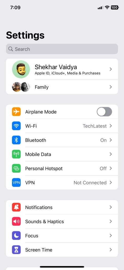 Configurações do iPhone - Roku AirPlay Não Funcionando