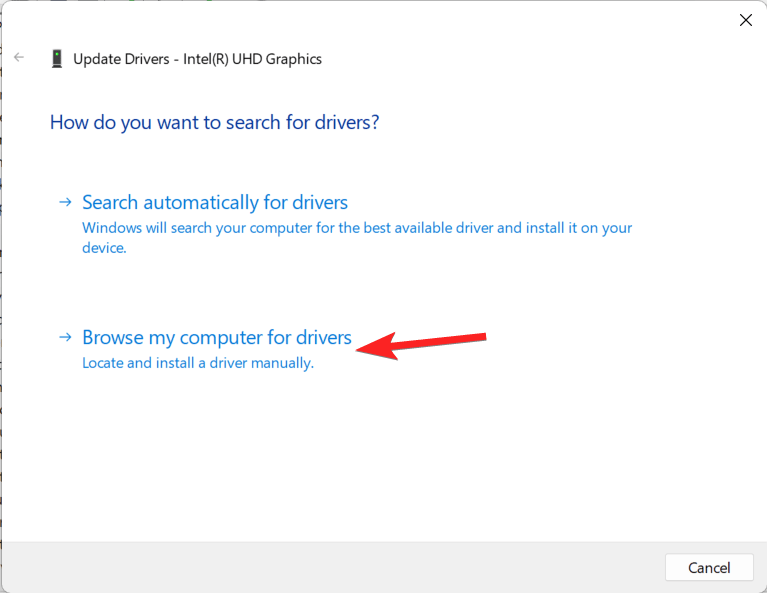 Cerca nel computer i driver