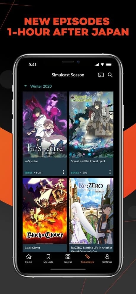 Crunchyroll - Mejores Aplicaciones de Streaming de Anime para Android e iOS