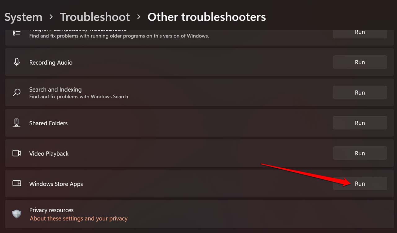 solucionar problemas de aplicaciones de Windows Store