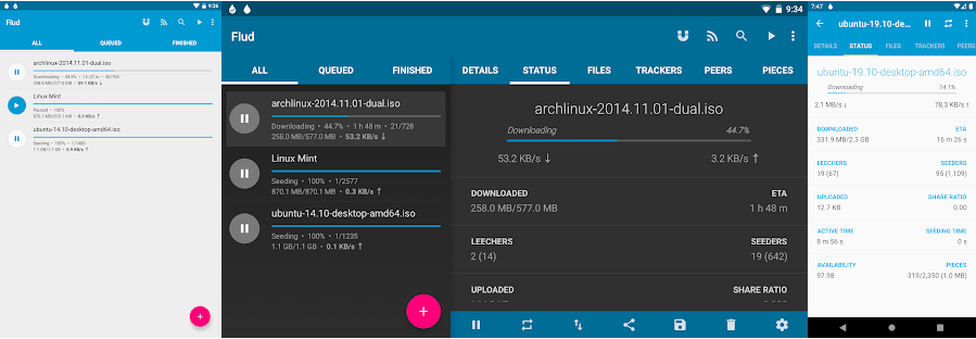 Interface de Flud