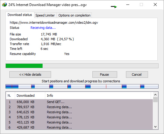 Internet Download Manager - Bester Chrome Video Downloader