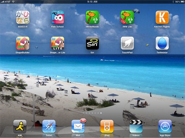 iPhone + iPad Gems: AIUEO, iWriteWords, Shape Builder, Kayak Flights, Siri + Twittelator per iPad
