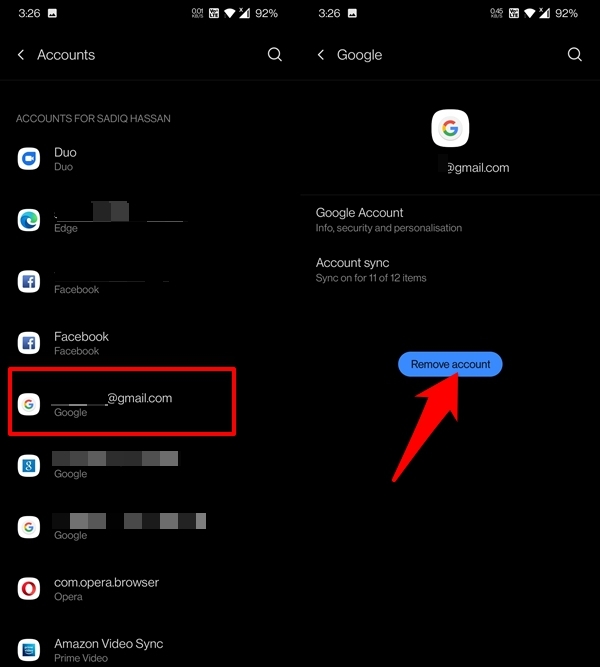 Remover Conta do Google