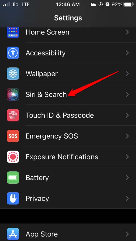 abrir Siri e pesquisa iOS