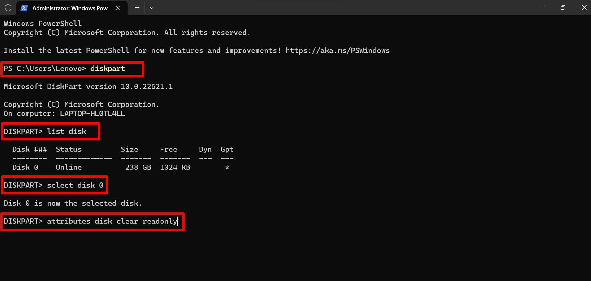 Schreibschutz von der Windows-Festplatte entfernen