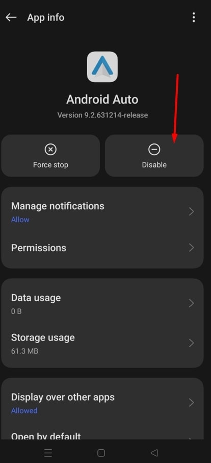 Desactivar Android Auto en tu teléfono