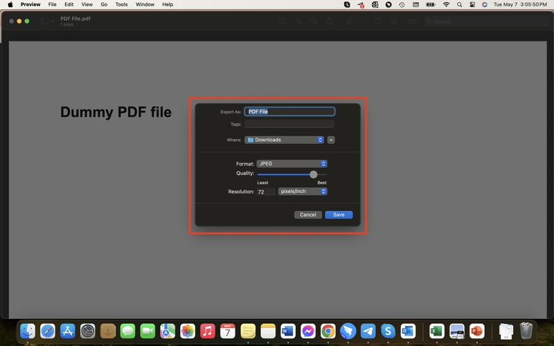 Convertir PDF a JPG en Mac Usando Vista Previa
