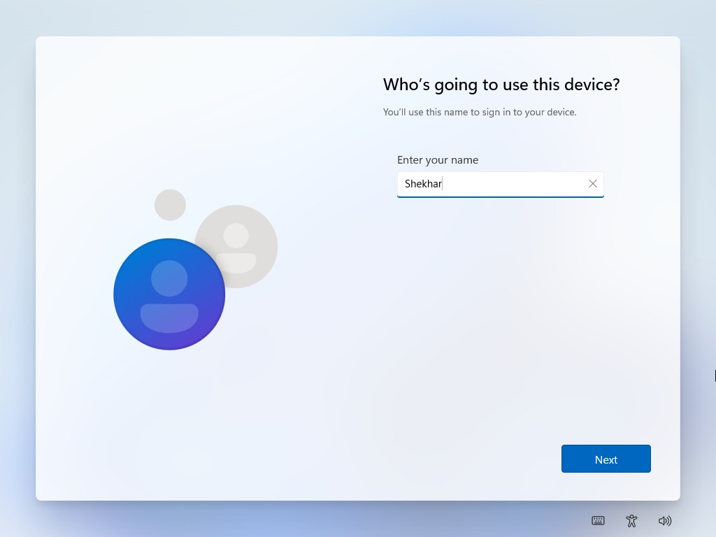 Windows 11 OOBE User Name