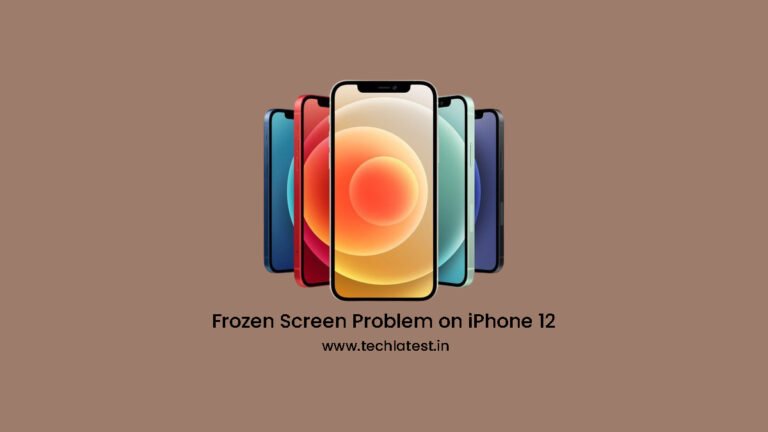 Problem mit dem eingefrorenen Bildschirm auf dem iPhone 12