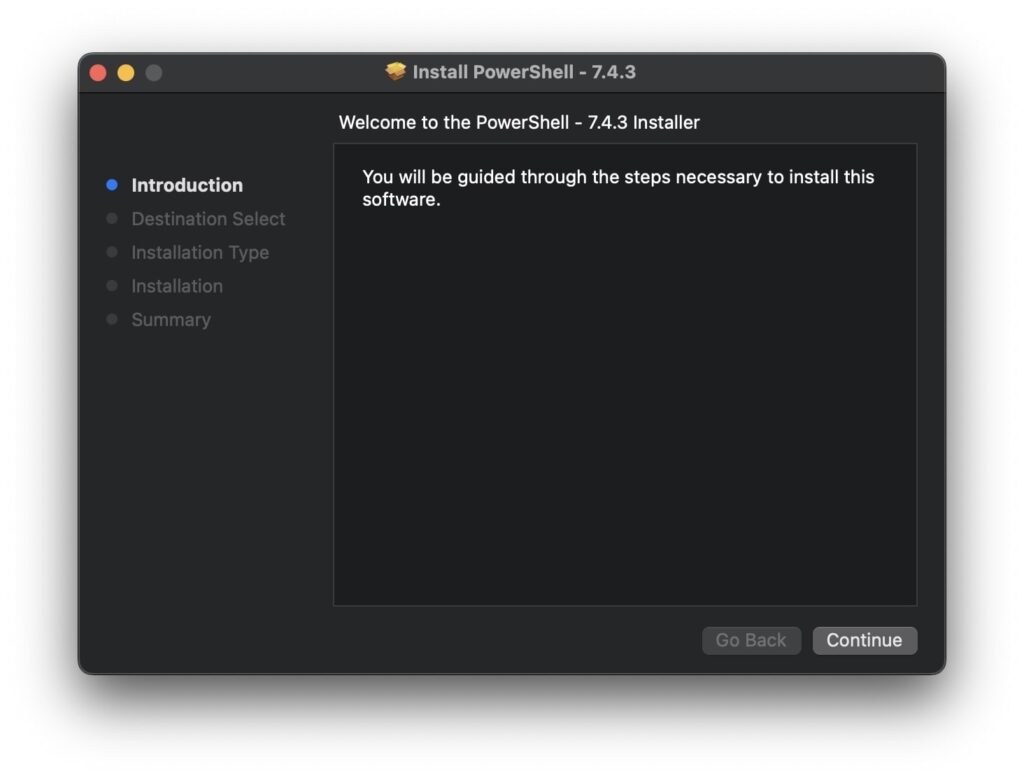 Instalación de PowerShell en Mac