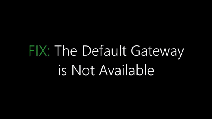 Gateway Padrão Não Está Disponível