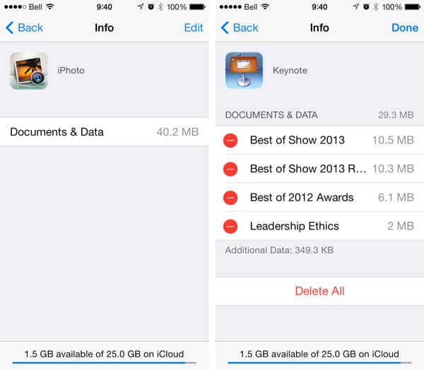 Schnell und klug Ihren iCloud-Fußabdruck reduzieren