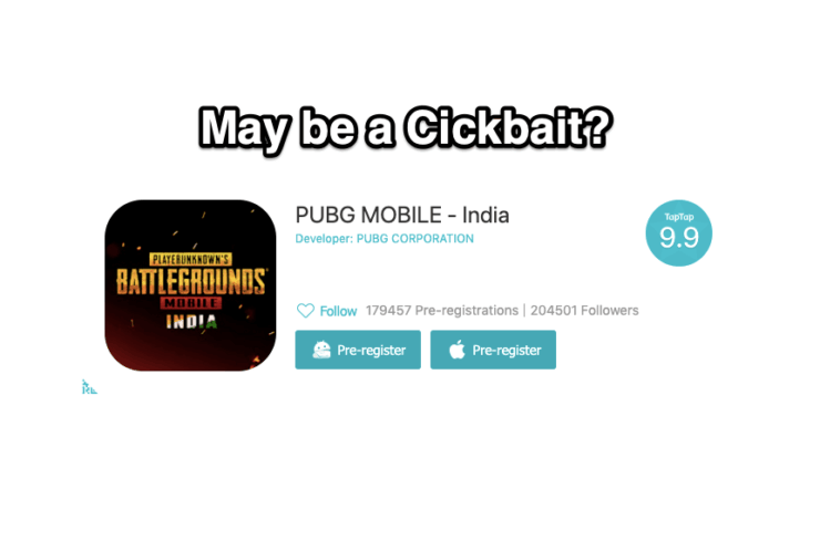 PUBGモバイルインド事前登録