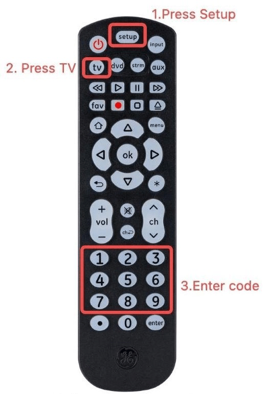 Programma il telecomando universale GE con codice