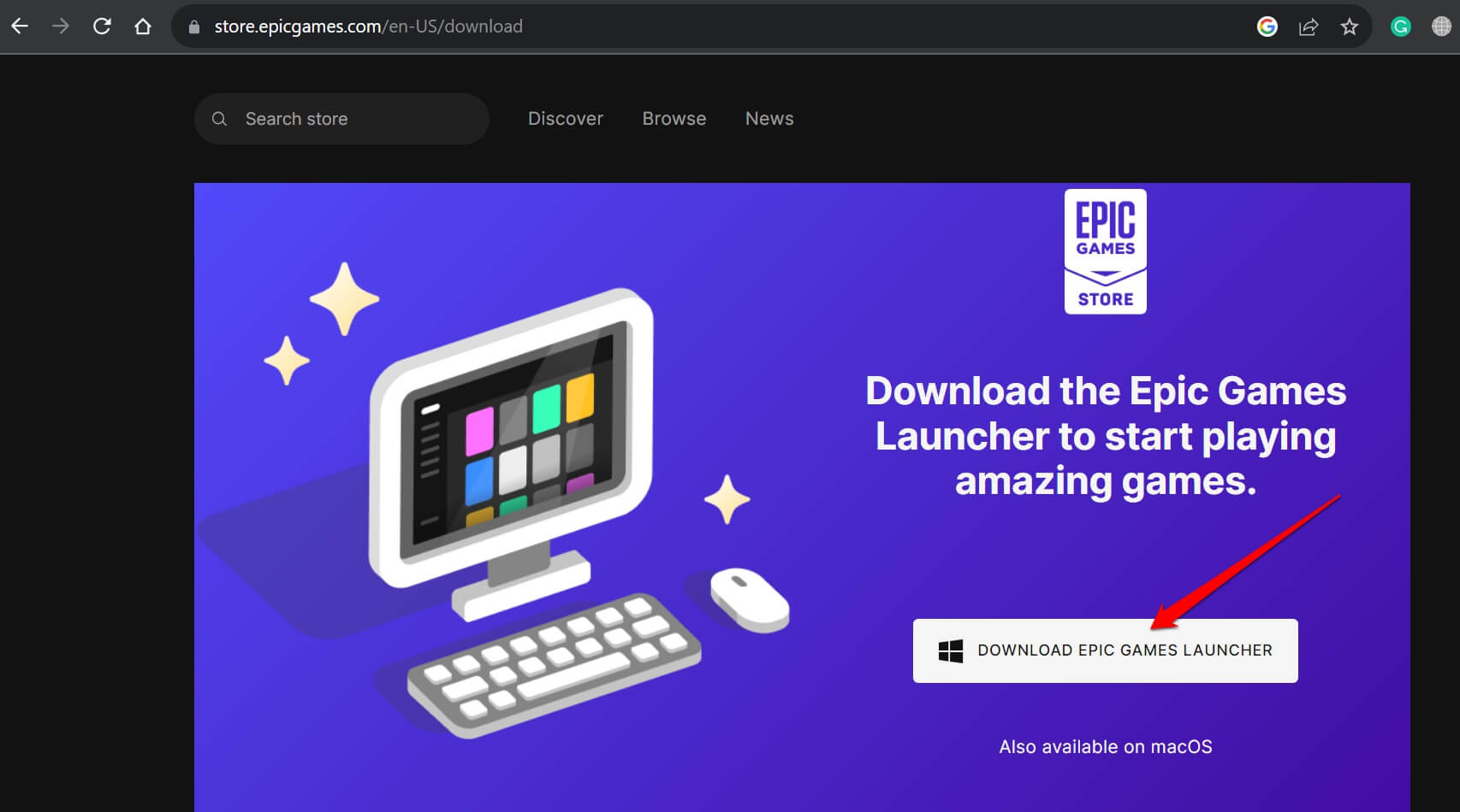 scarica l'epic games launcher per Windows 11