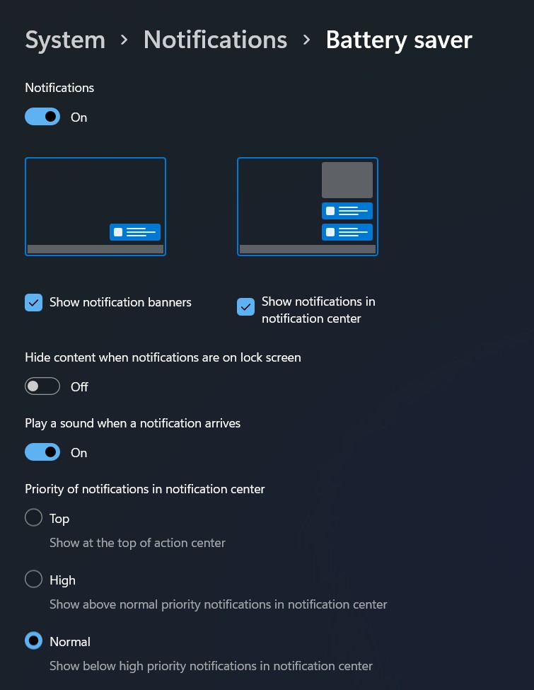 personalizar notificações de aplicativos no windows 11