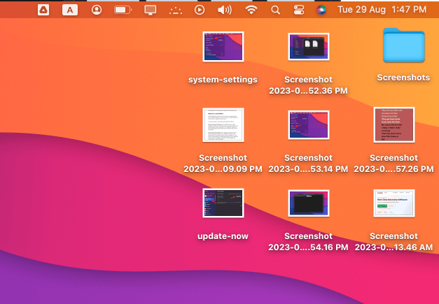 Wo finde ich Screenshots auf dem Mac