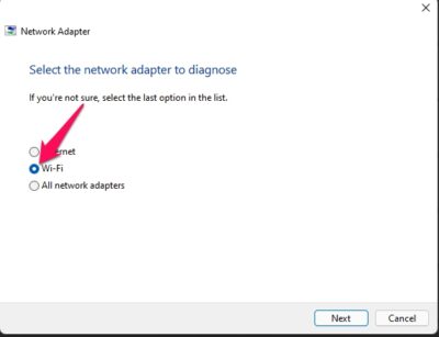 Wi-Fi auswählen