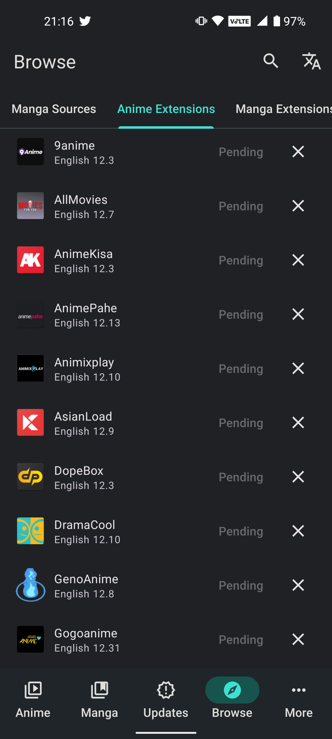 Extensión de Anime AniYomi
