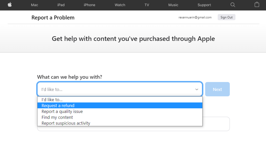 Étapes pour obtenir un remboursement iTunes ou App Store sur Mac