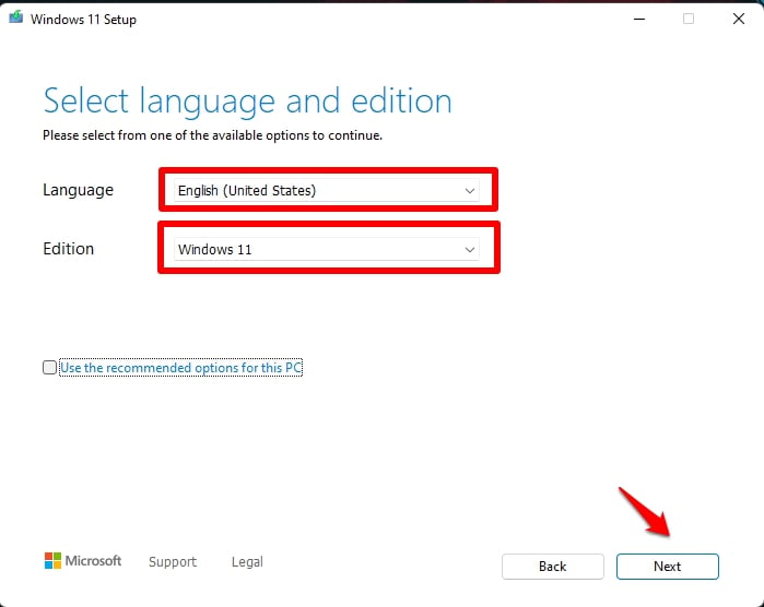 Windows 11 ISO Clean Installation
