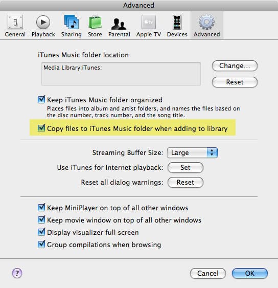 Musik in iTunes importieren