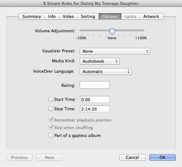 Importar Audiolivros de CD para o iTunes
